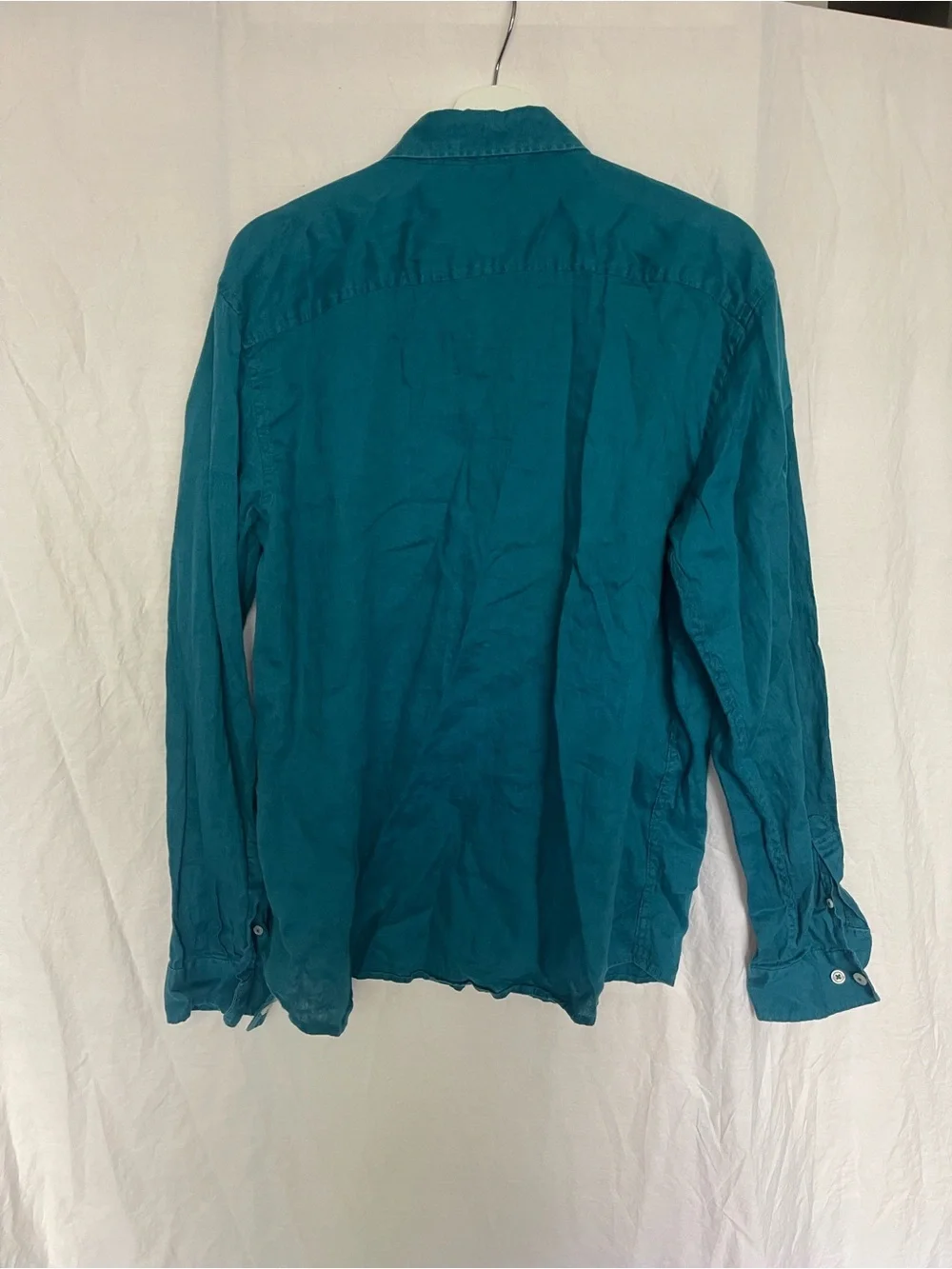GALERIES LAFAYETTE 100% Linen Button-Down Shirt Men's Size XL Vacation Classic
